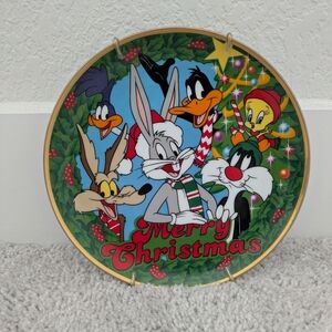 Vintage Looney Tunes Christmas 1991 Limited Edition Collector's Plate